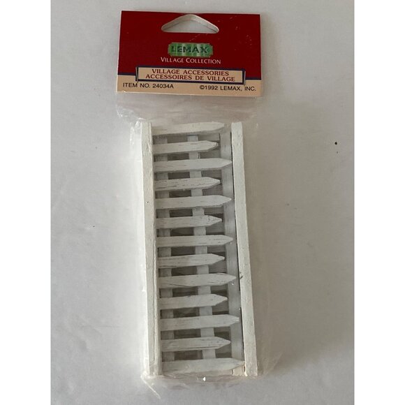 VTG Doll House Miniature Picket Fence Outside Village Decor Accessory Shadow Box - Picture 2 of 13